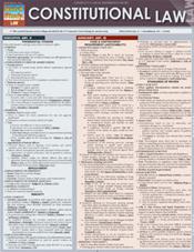 Constitutional Law Laminated Reference Chart