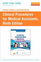 Clinical Medical Assisting Online for Clinical Procedures for Medical Assistants. Internet Access Code Cover Image