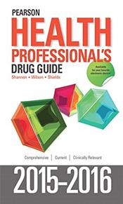Pearson Health Professionals Drug Guide 2015-2016 Cover Image