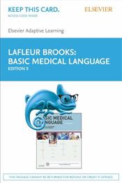 Elsevier Adaptive Learning for Basic Medical Language. Access Code Cover Image