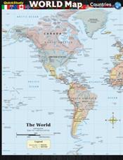 World Map: Countries. Laminated Reference Guide