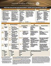 Pediatric Evaluation and Management Coding Quick Reference Card 2020 Cover Image