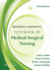 Brunner and Suddarths Textbook of Medical-Surgical Nursing. Single Volume Cover Image