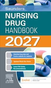 Saunders Nursing Drug Handbook 2027. Text with Access Code Cover Image