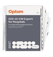 ICD-10-CM Expert for Hospitals 2027. The Complete Official Guidelines and and Code Set. Codes Valid from October 1, 2026 through September 30, 2027 Cover Image