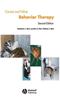 Canine and Feline Behavior Therapy Cover Image
