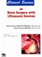 Clinical Success in Bone Surgery with Ultrasonic Devices Cover Image