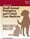 Manual of Small Animal Emergency and Critical Care Medicine Cover Image