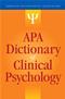 APA Dictionary of Clinical Psychology Cover Image