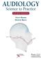 Audiology: Science to Practice Cover Image