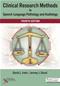 Clinical Research Methods in Speech-Language Pathology and Audiology Cover Image