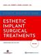 Esthetic Implant Surgery: Esthetic Treatment Guide, Volume 1 Cover Image