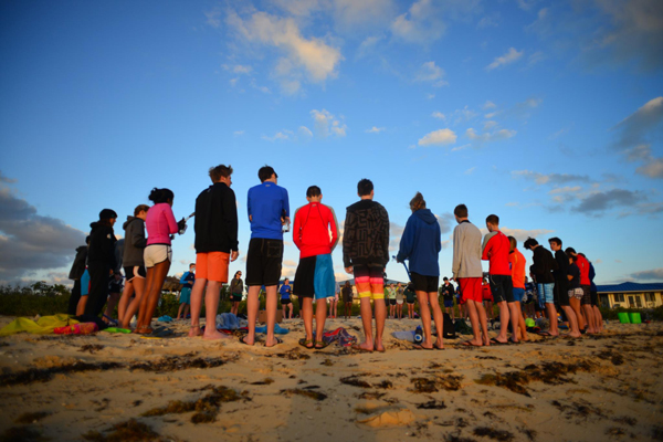 photo3 A morning exercise as the sun rises on Cape Eleuthera.