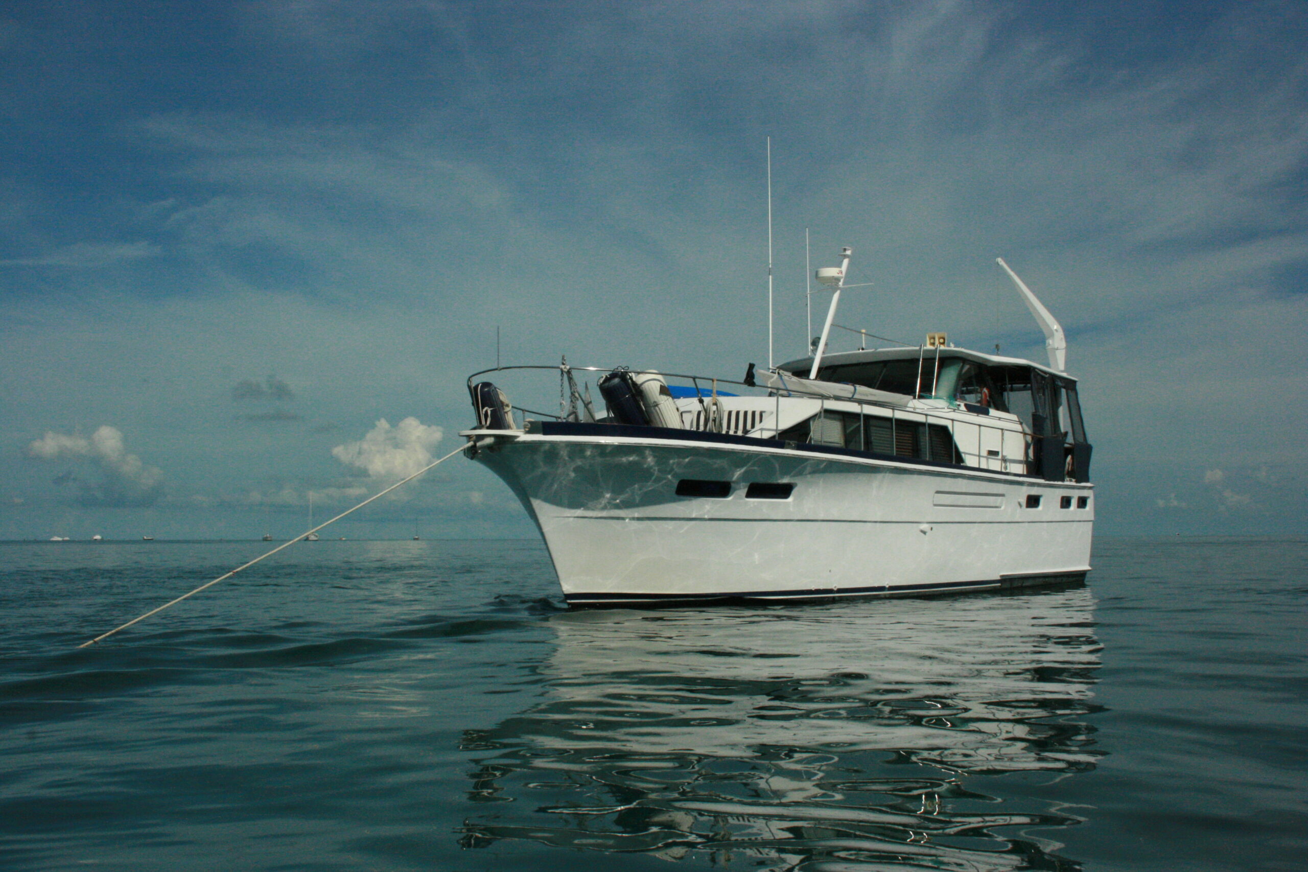 Stacys World at anchor