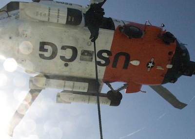 MSST 91109 fast ropes from a helicopter