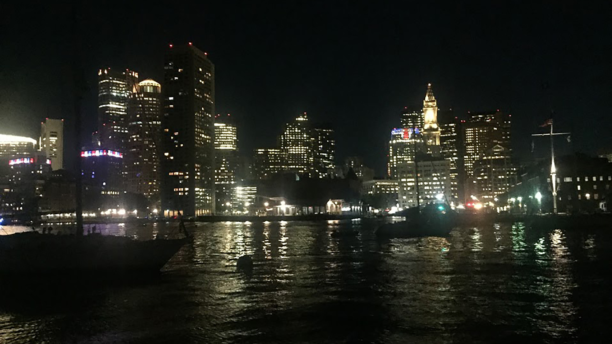 Boston Harbor Night Boston Harbor Night