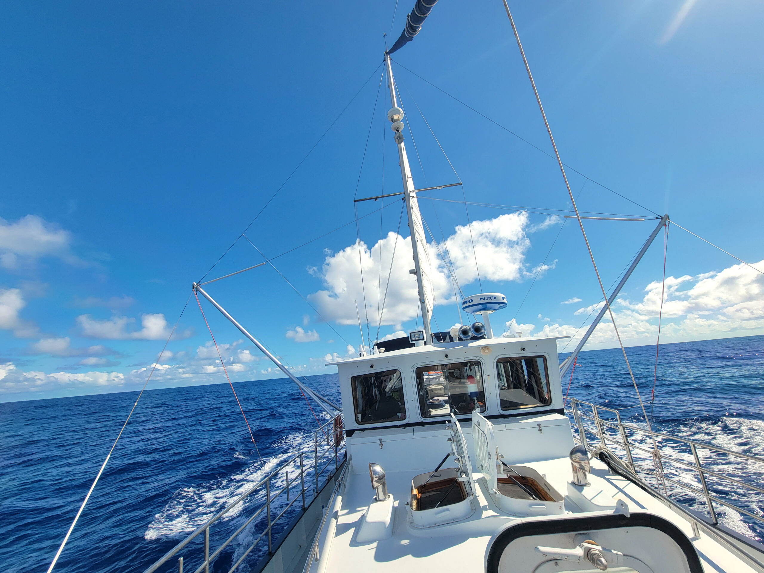 top of a boat