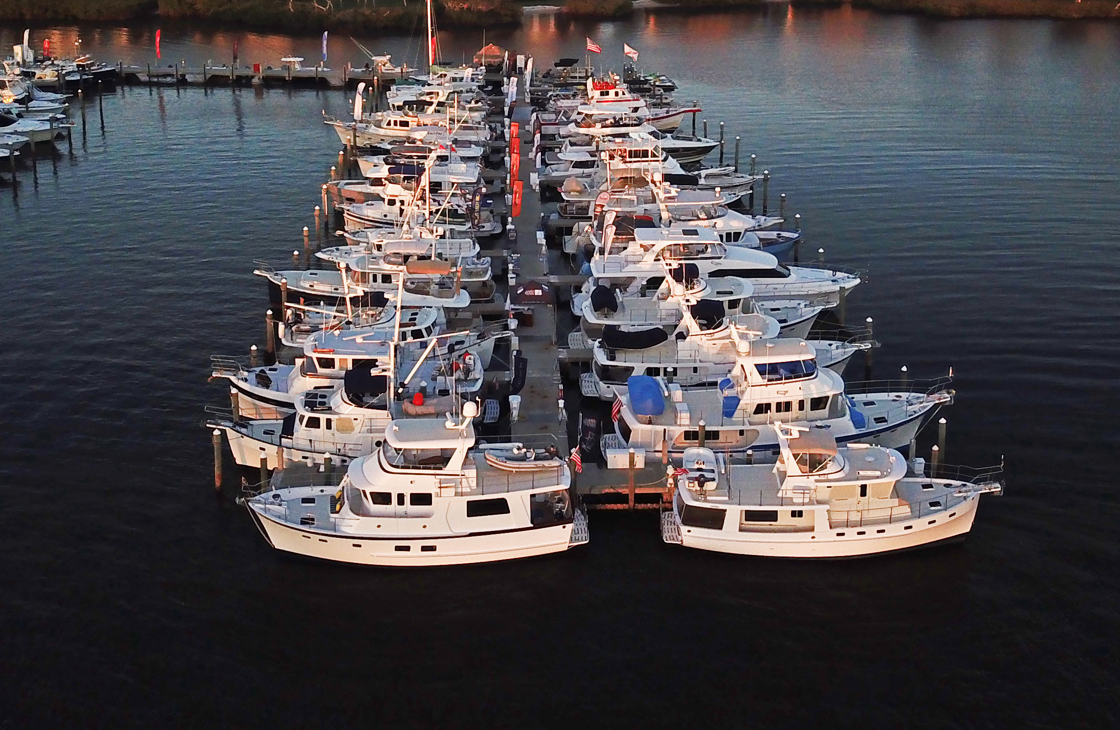 web TF docks trawler dock boat show trawlerfest stusrt
