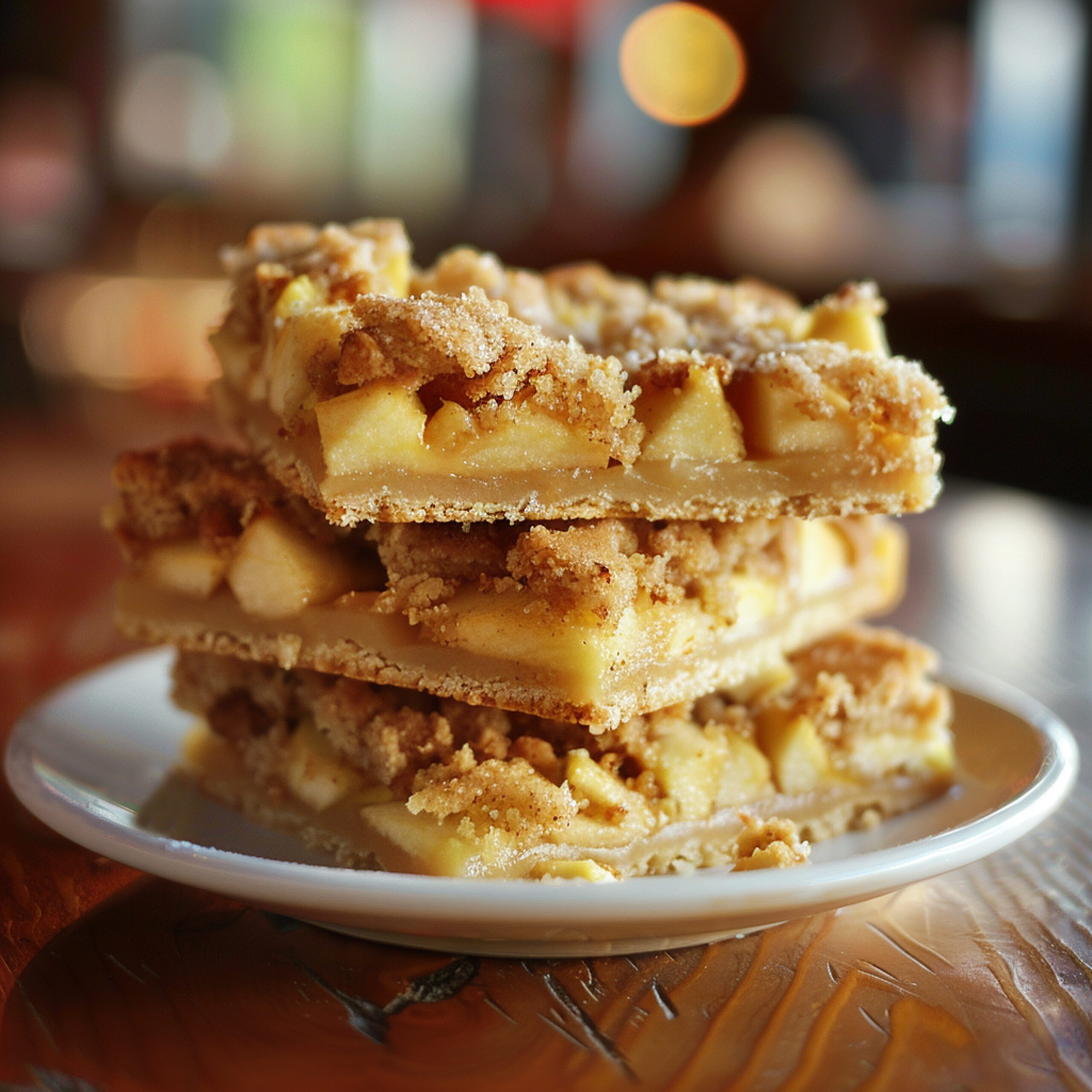 Apple crumb bar