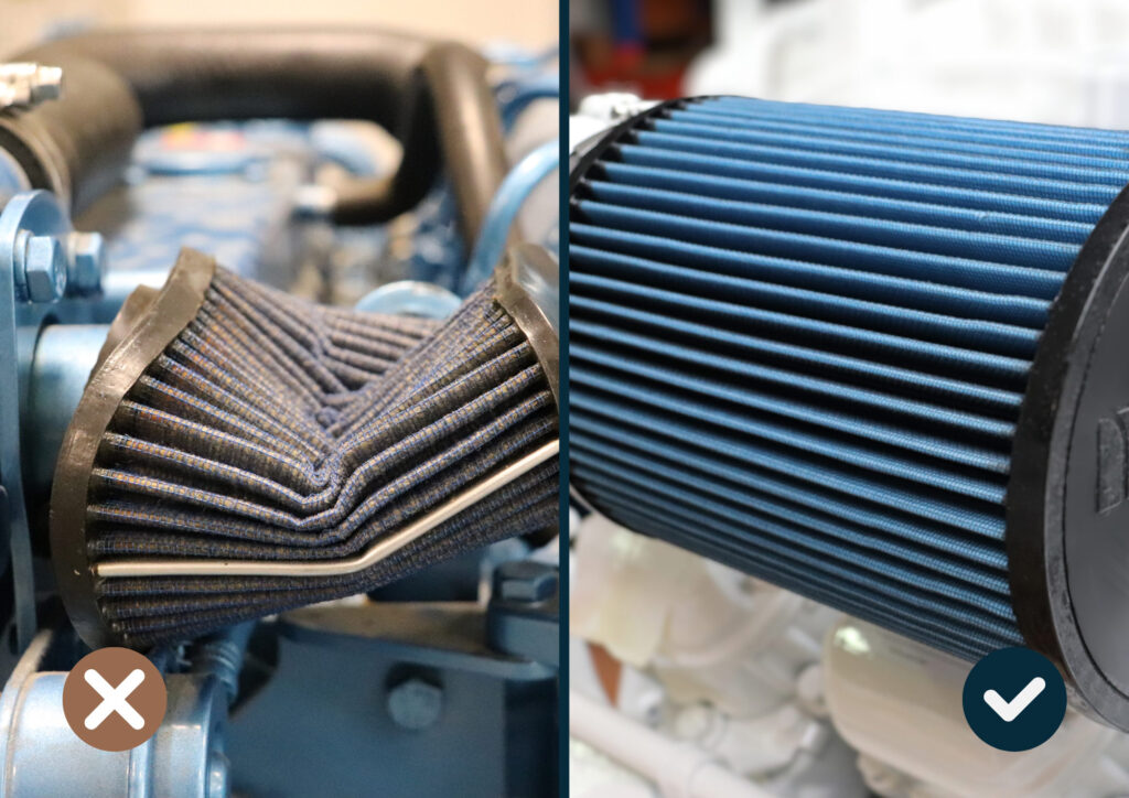 Checking air filter condition