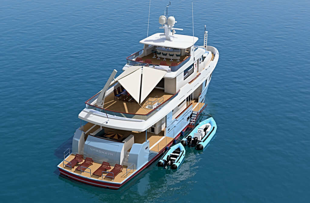 Nordhavn 112 rendering seen from above