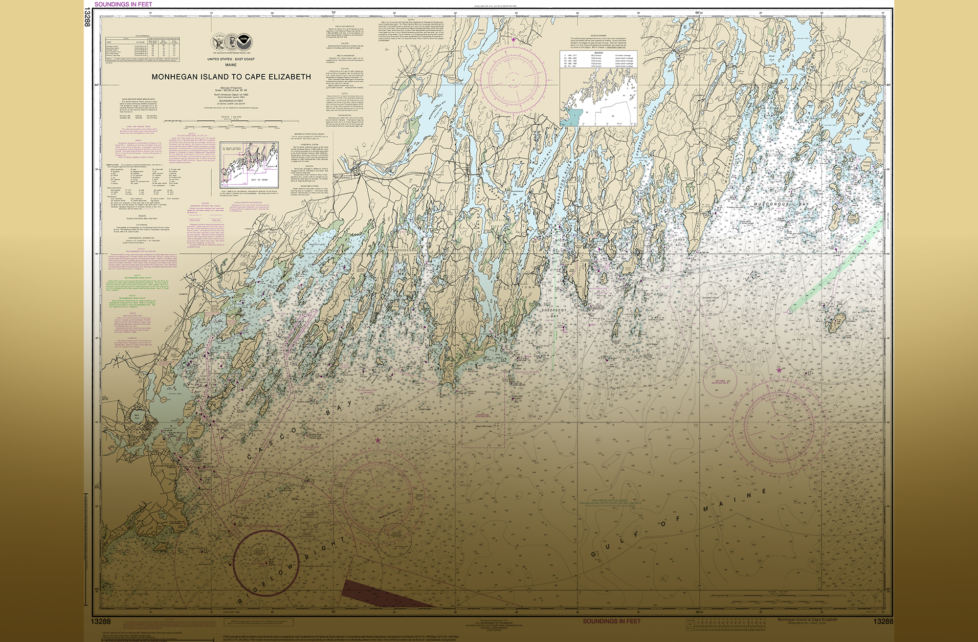 **NOAA Raster 2022_GA Paper Nautical Chart