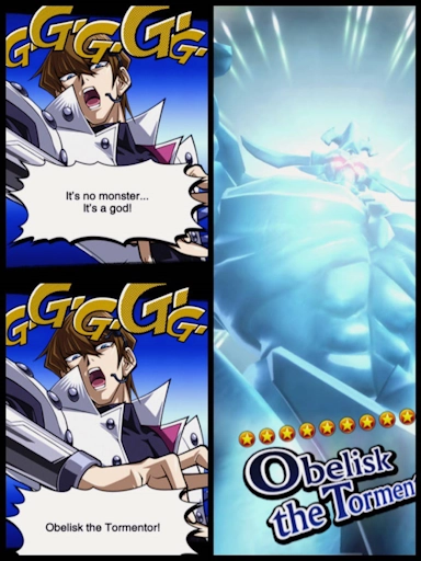 Kaiba summons Obelisk the Tormentor