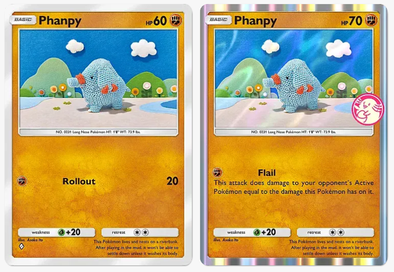 Phanpy old Chansey card