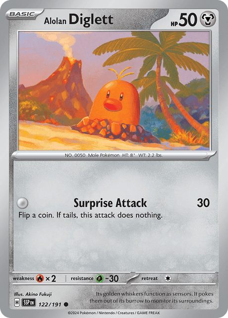 Alolan Diglett Surging Sparks