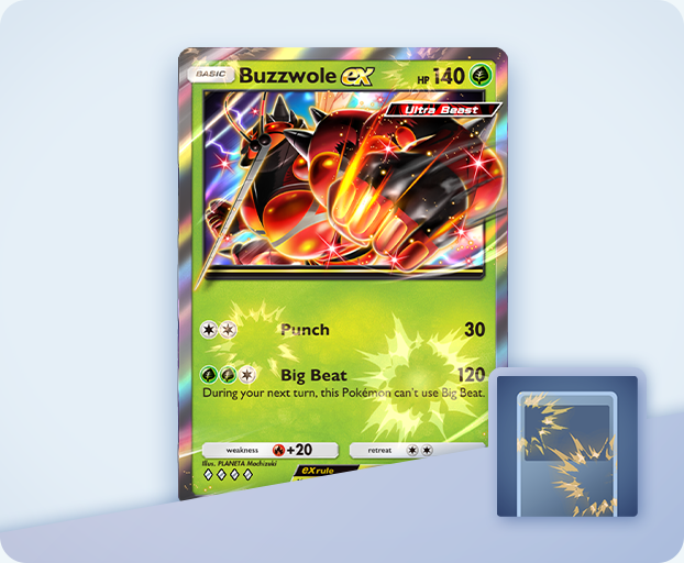 Buzzwole ex exclusive flair for Mass Outbreak event
