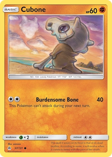 Cubone Forbidden Light