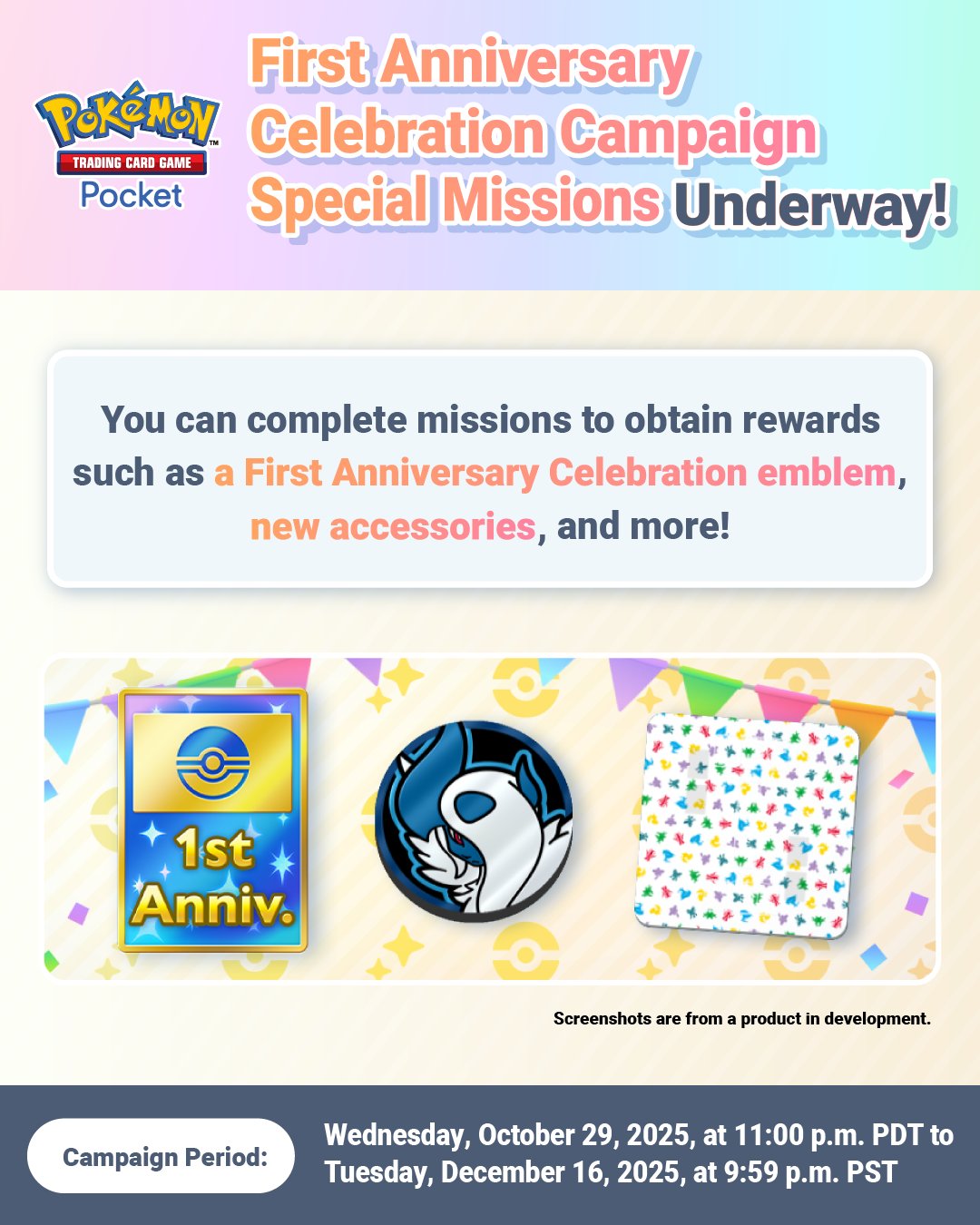 First anniversary Celebration Special Missions