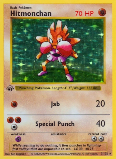 Hitmonchan Base set (TCG,1996)