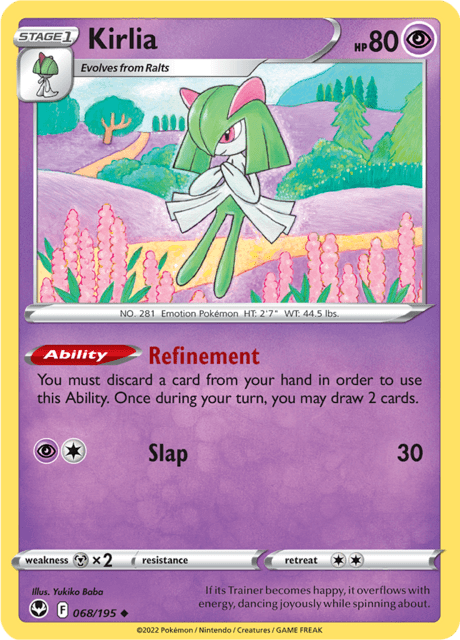 Kirlia Silver Tempest TCG
