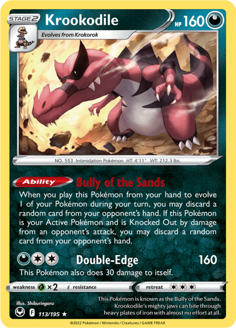 Krookodile Silver Tempest