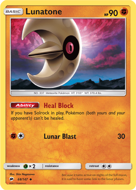 Lunatone Burning Shadows