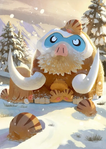 Mamoswine Illustration Full art