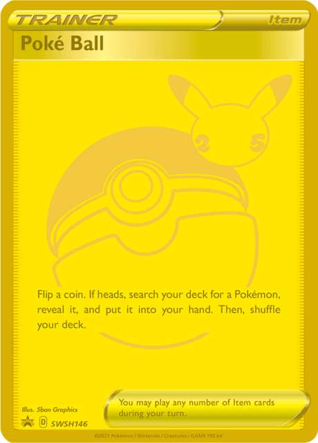 Poké Ball Gold Sword & Shield Promos