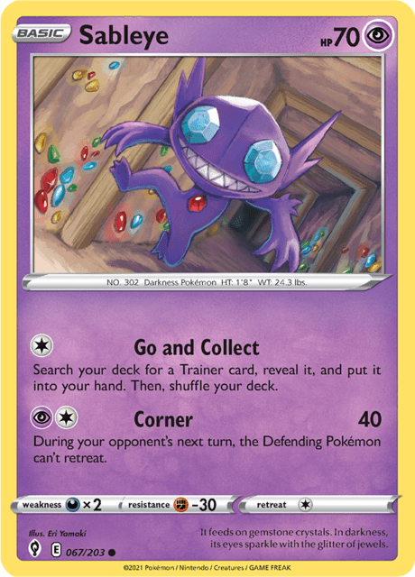 Sableye Evolving Skies