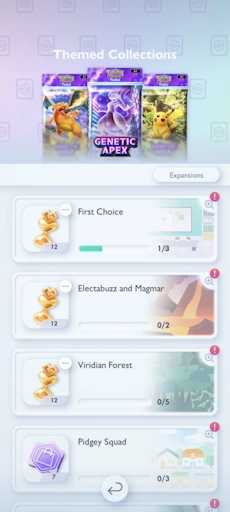 Various themed collections