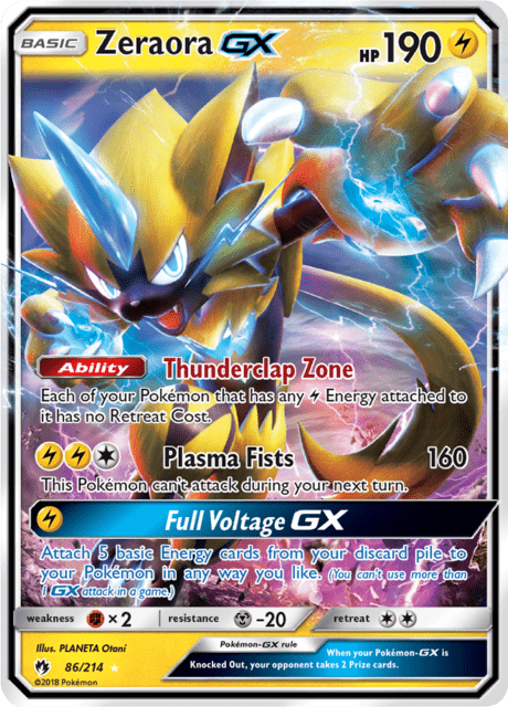 Zeraora GX Lost Thunder