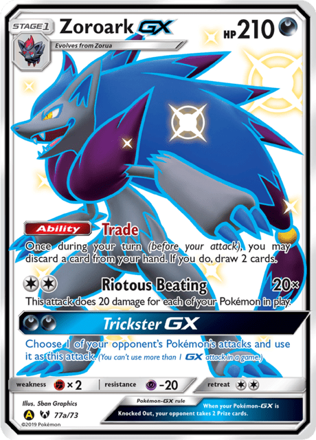 Zoroark GX Shiny Guardians Rising