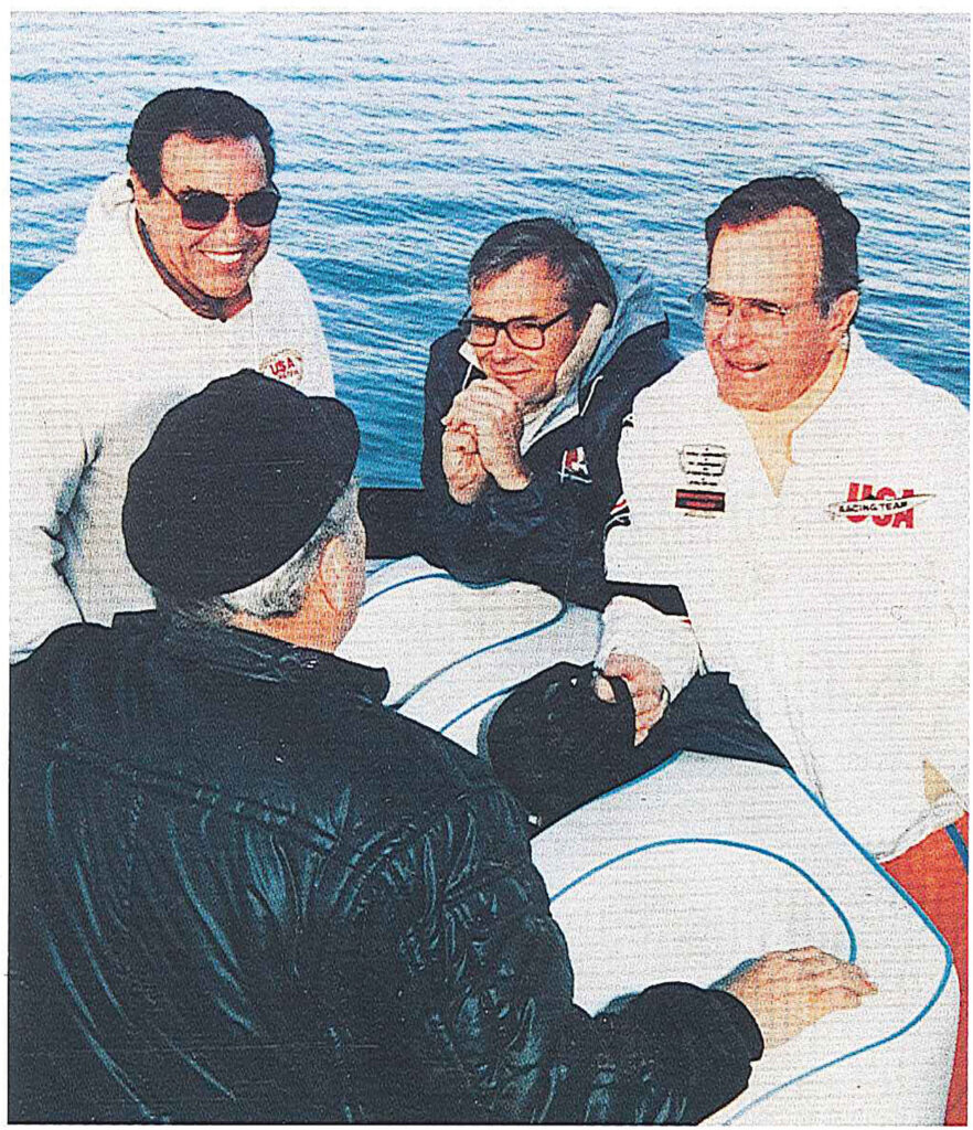 Aronow with George H.W. Bush