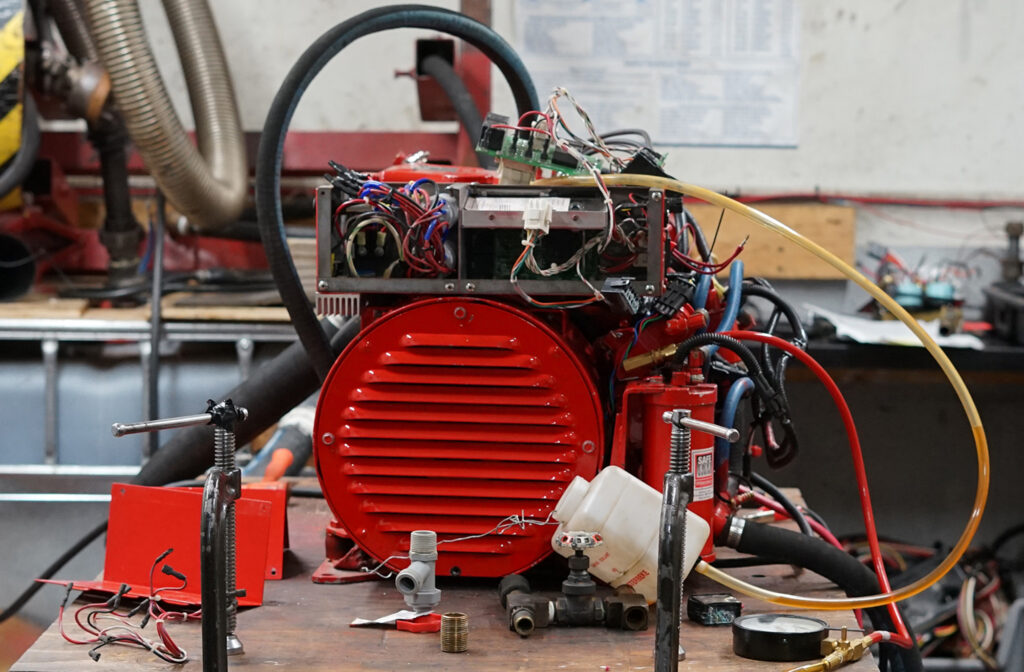 Genset on workbench