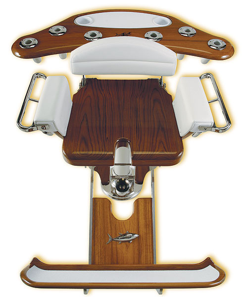 fighting-chair-g1.jpg promo image Today's more durable fighting chairs are largely crafted of stainless steel.