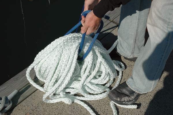 New Brait should be soaked before installation to tighten its lay.