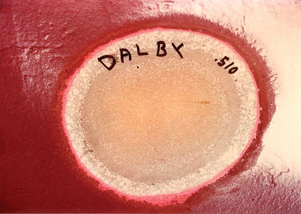 Here is a "profile" of a blistered hull. The fibrous, white ring is hydrolized or water-damaged and will need to be replaced.