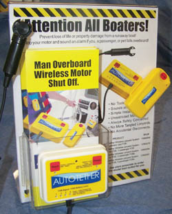 The Autotether wireless emergency shut-off lanyard The Autotether wireless emergency shut-off lanyard