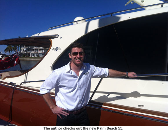 The author checks out the new Palm Beach 55 Motoryacht.