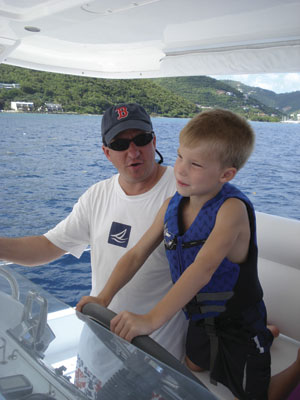 At the helm At the helm